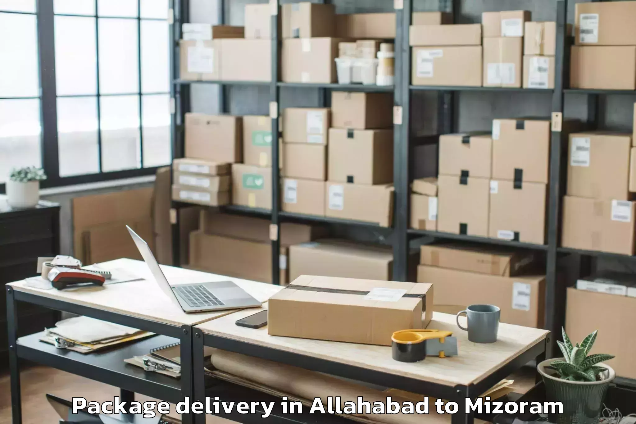 Expert Allahabad to Zawlnuam Package Delivery